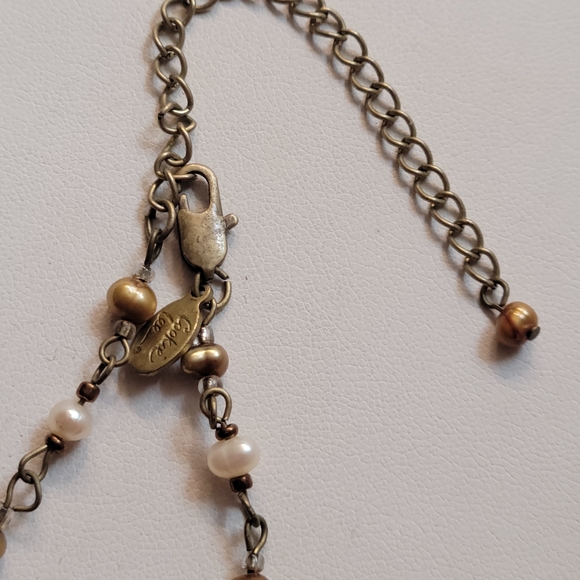 Vintage Cookie Lee Beaded Medallion Necklace - Picture 11 of 11